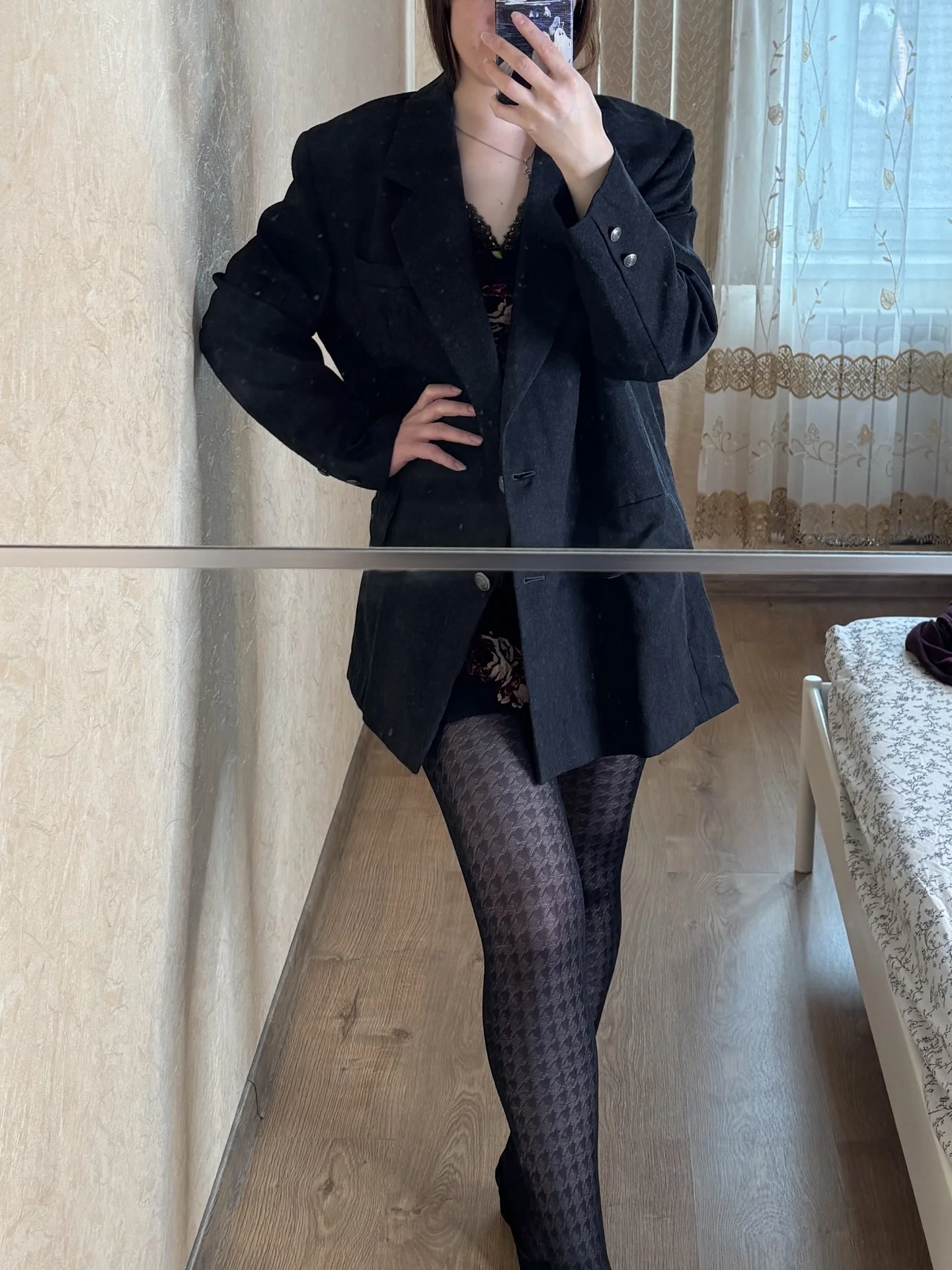 Винтажный пиджак faifun collection 46-48 - миниатюра 2