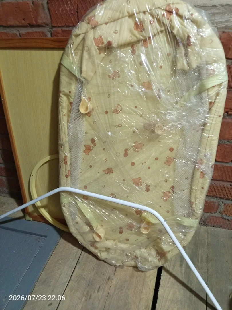 Кроватка с люлькой, матрас, балдахин, бортики, одеяло - миниатюра 3