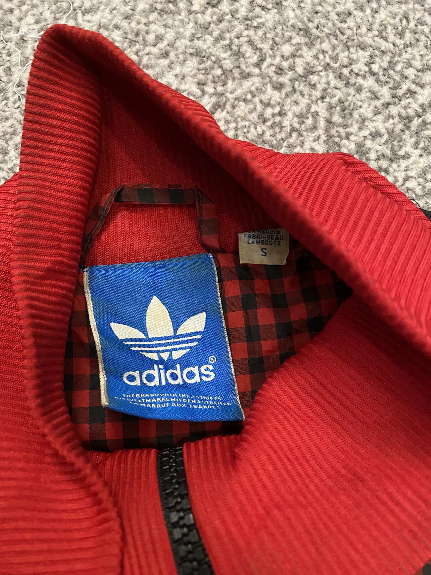 Ветровка бомбер adidas originals vntg S - миниатюра 4