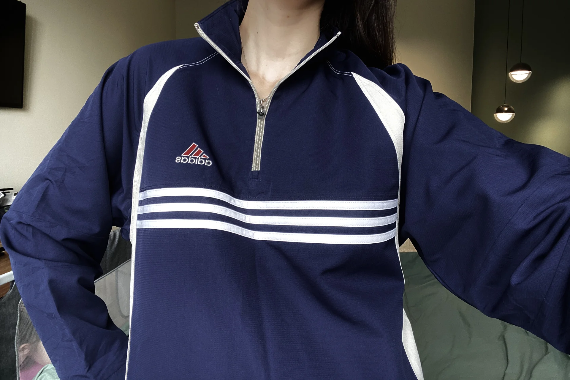 Ветровка adidas originals винтаж - миниатюра 4