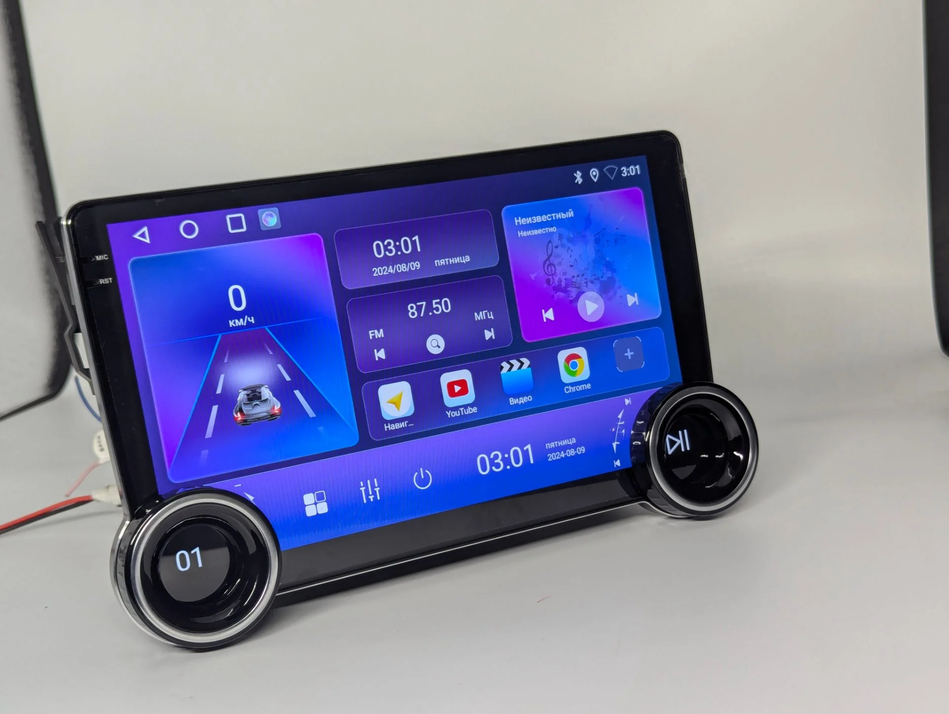 Магнитола на андроиде с крутилками 6 RCA CarPlay - изображение 1