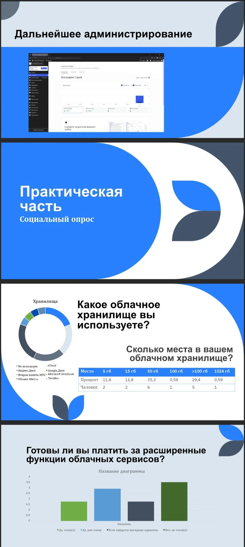 Доклады, проекты дизайн презентаций - миниатюра 8