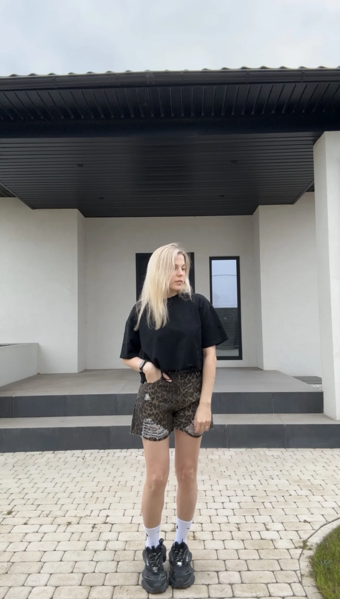 Шорты леопардовые женские L,XL - миниатюра 2