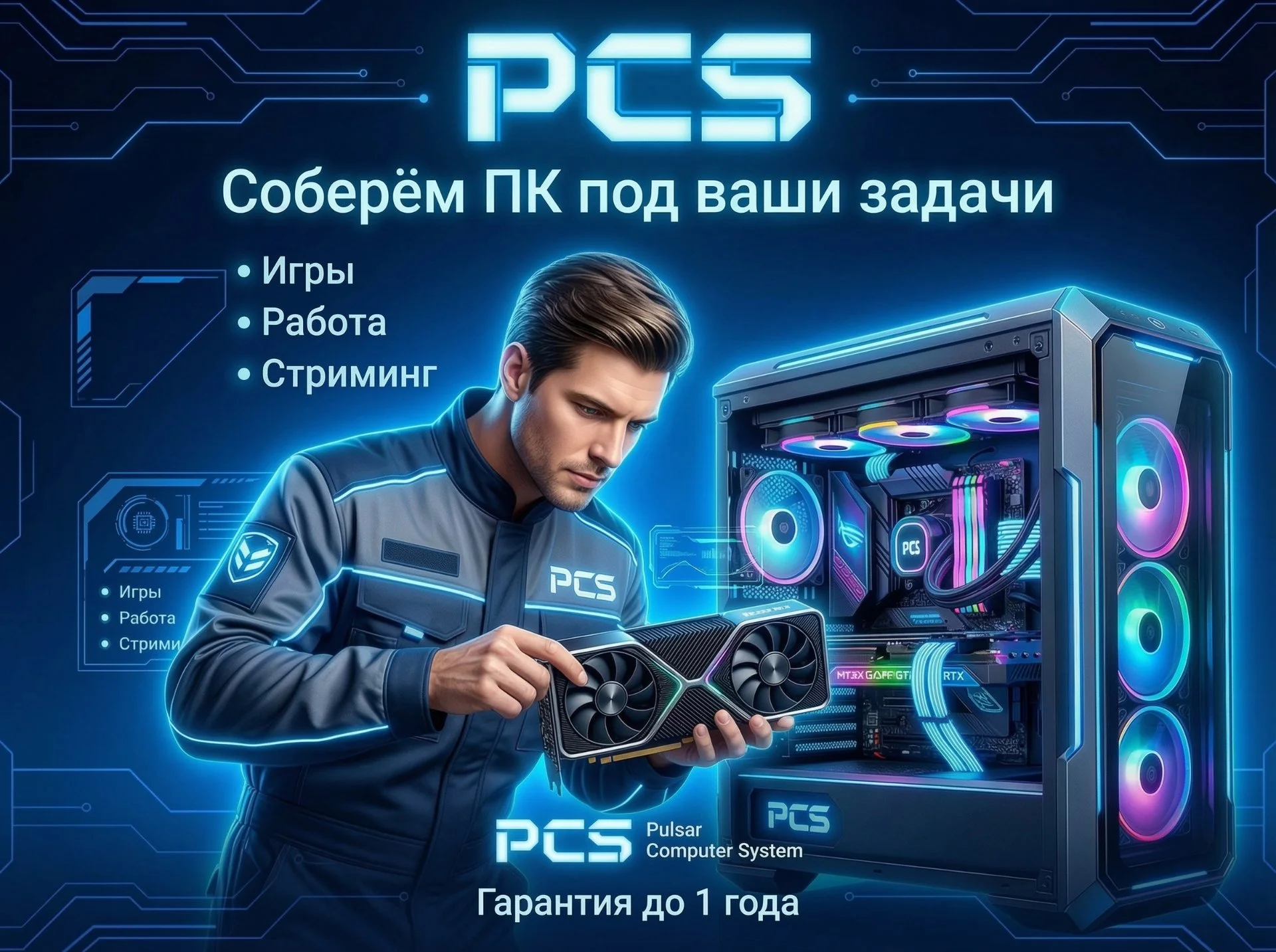 Игровой пк / Ryzen 5 5500 / RTX 5060 8Gb / 16Gb - миниатюра 9