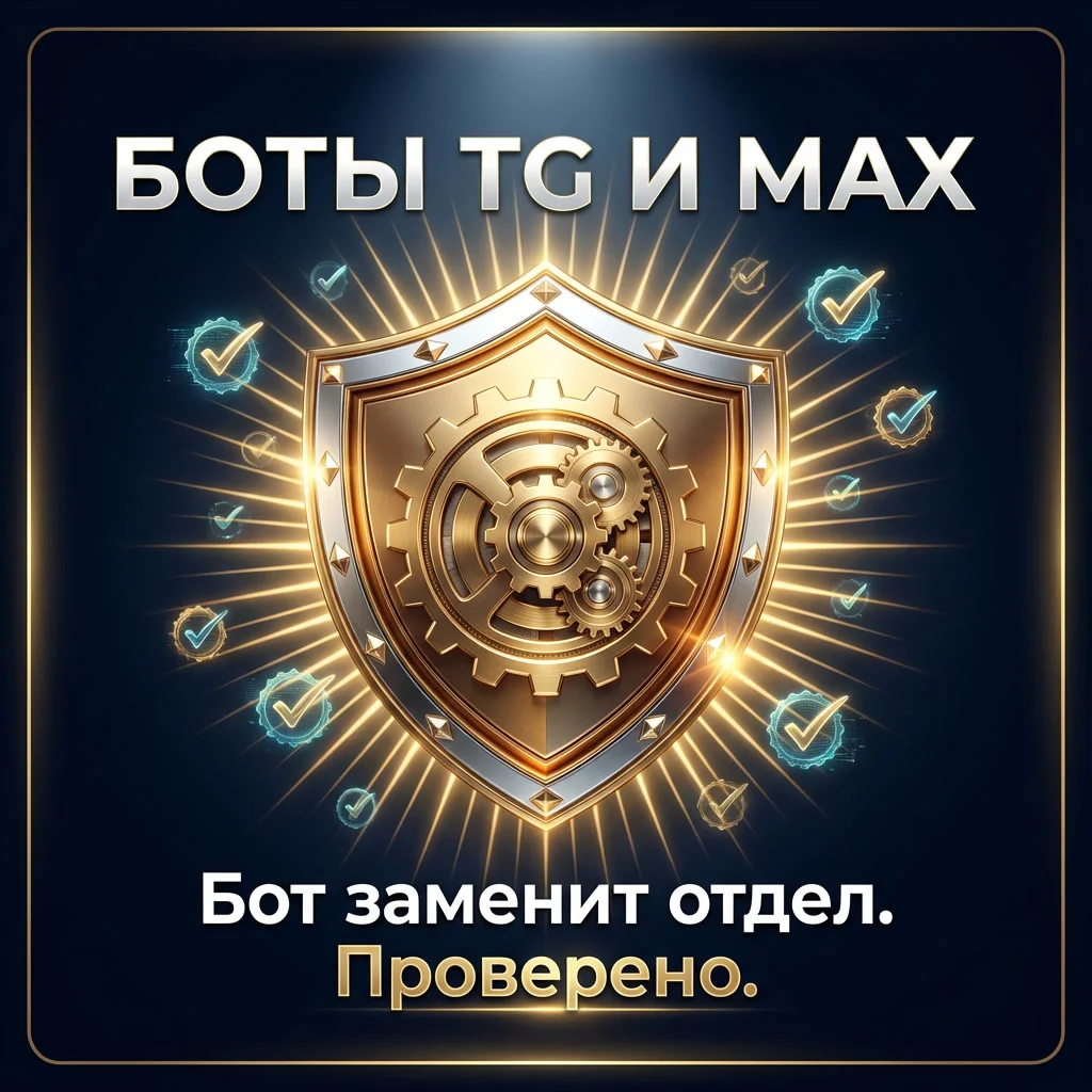 Разработка ботов для Telegram и MAX - Макс - изображение 1