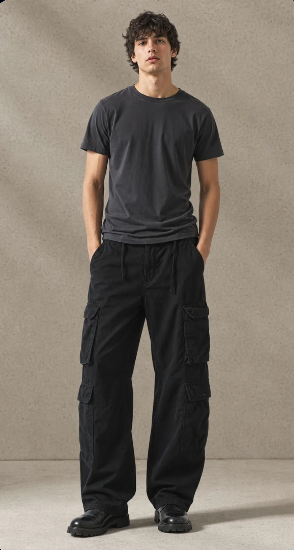 Брюки карго Bershka женские Straight Multicargo - миниатюра 5