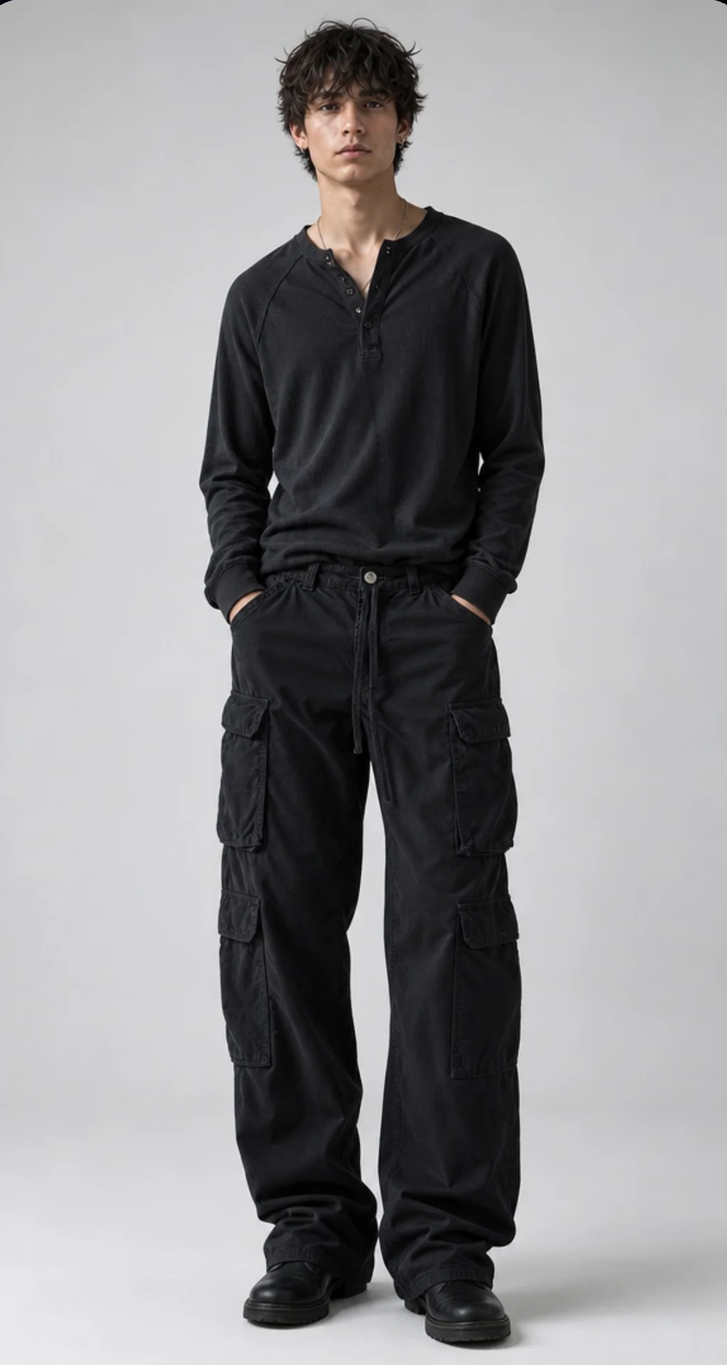 Брюки карго Bershka женские Straight Multicargo - миниатюра 6