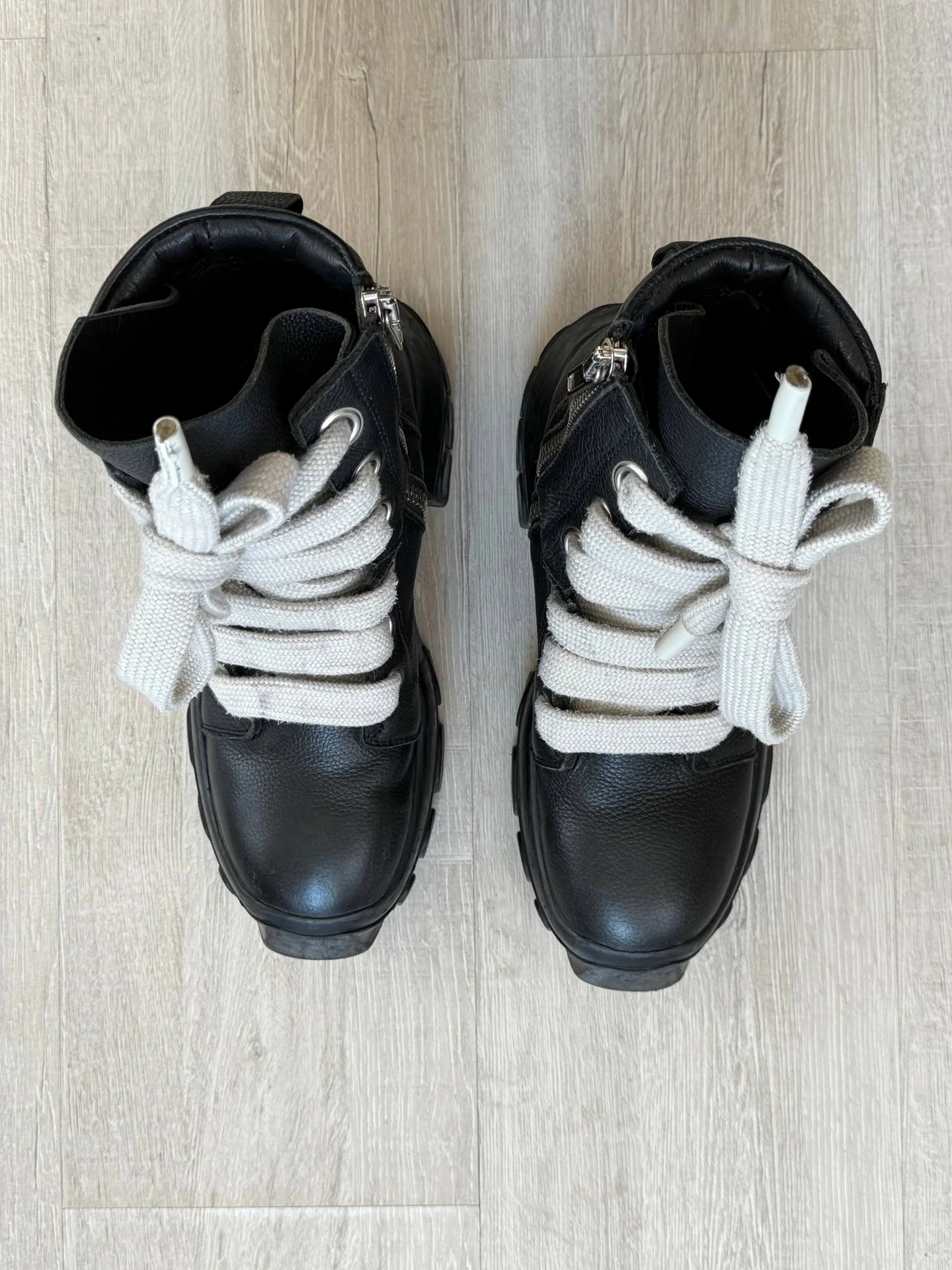 Нишевые Rick Owens Jumbo lace bozo tractor boots - миниатюра 3