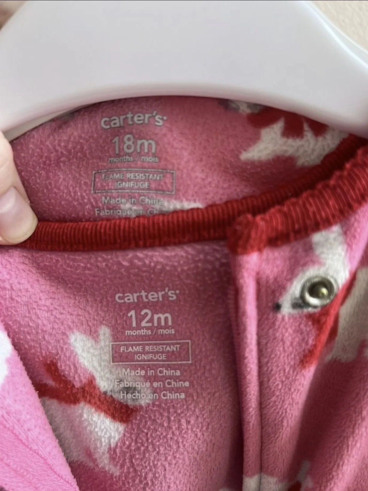 Комбинезон слип Carters для погодок 80 86 - миниатюра 4