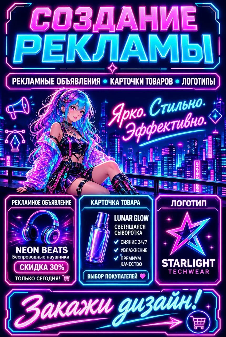 Рекламные объявления логотипы карточки товаров - изображение 1