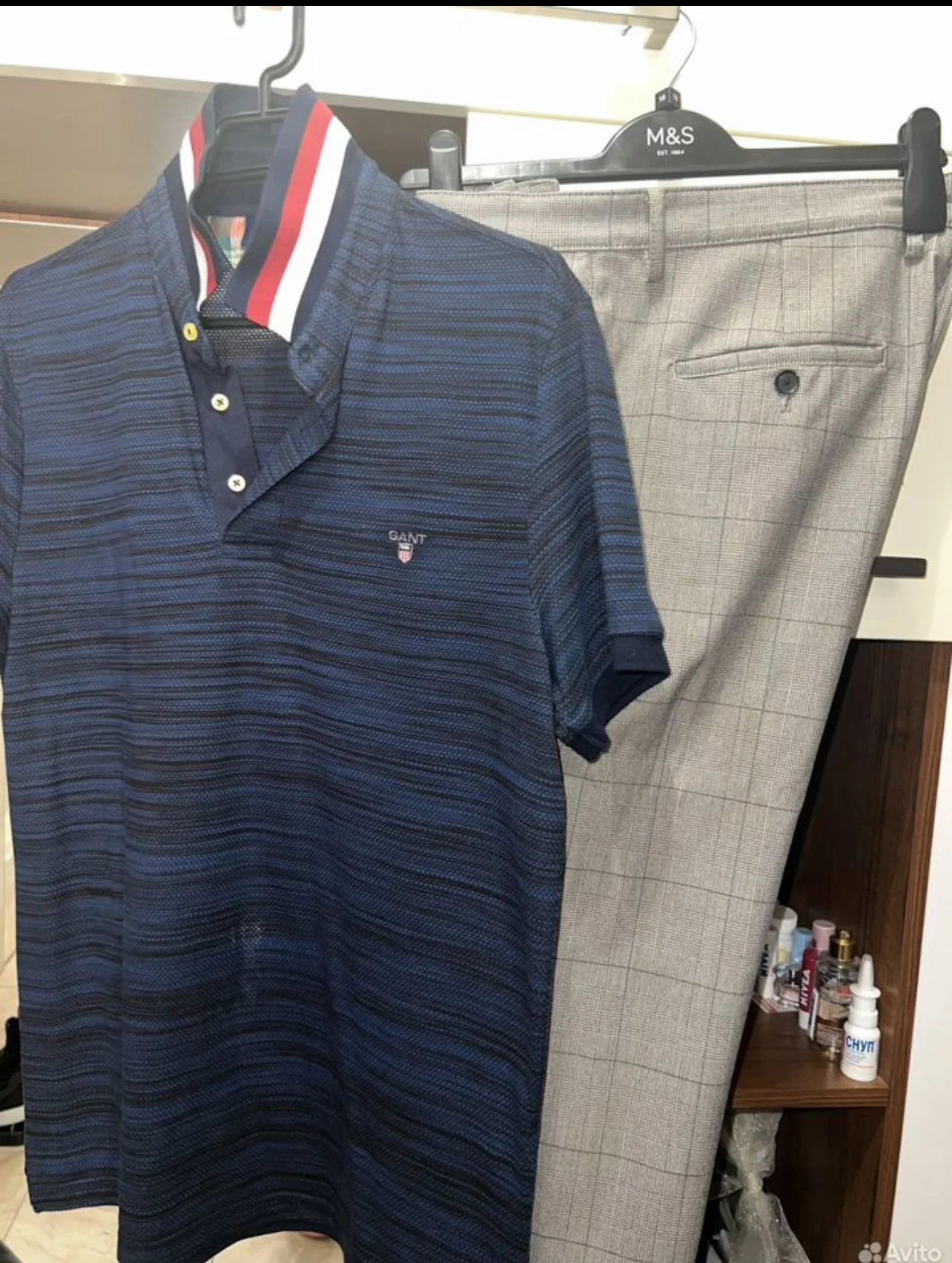 Брюки Zara р48/50/ поло Gant р48 - миниатюра 4