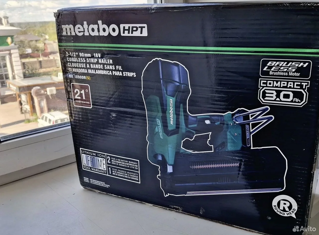 Нейлер аккумуляторный Metabo HPT NR1890DR, новый - миниатюра 2