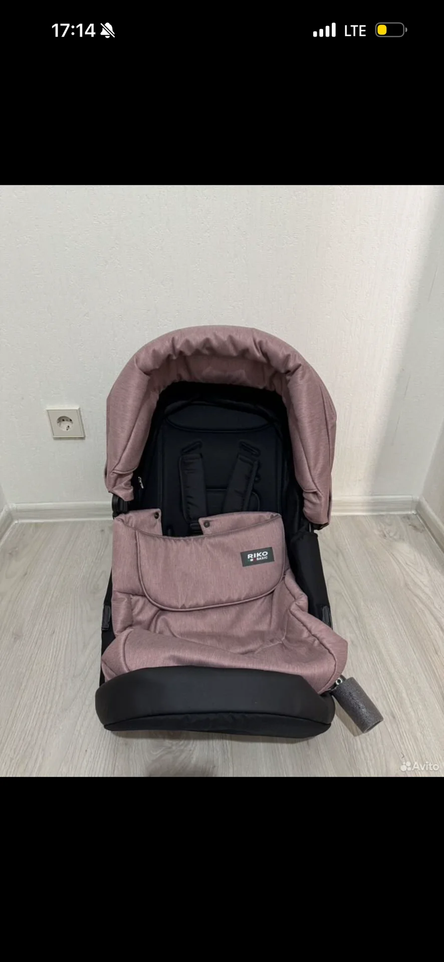 Коляска 2 в 1 Riko Basic Montana светло-розовый - миниатюра 3