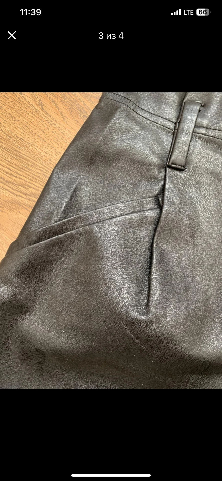 Шорты экокожа Zara - миниатюра 3