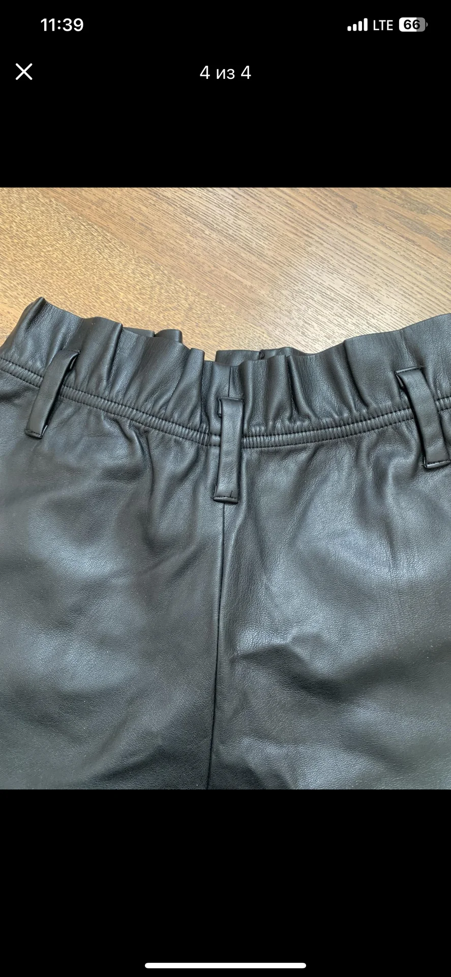 Шорты экокожа Zara - миниатюра 4