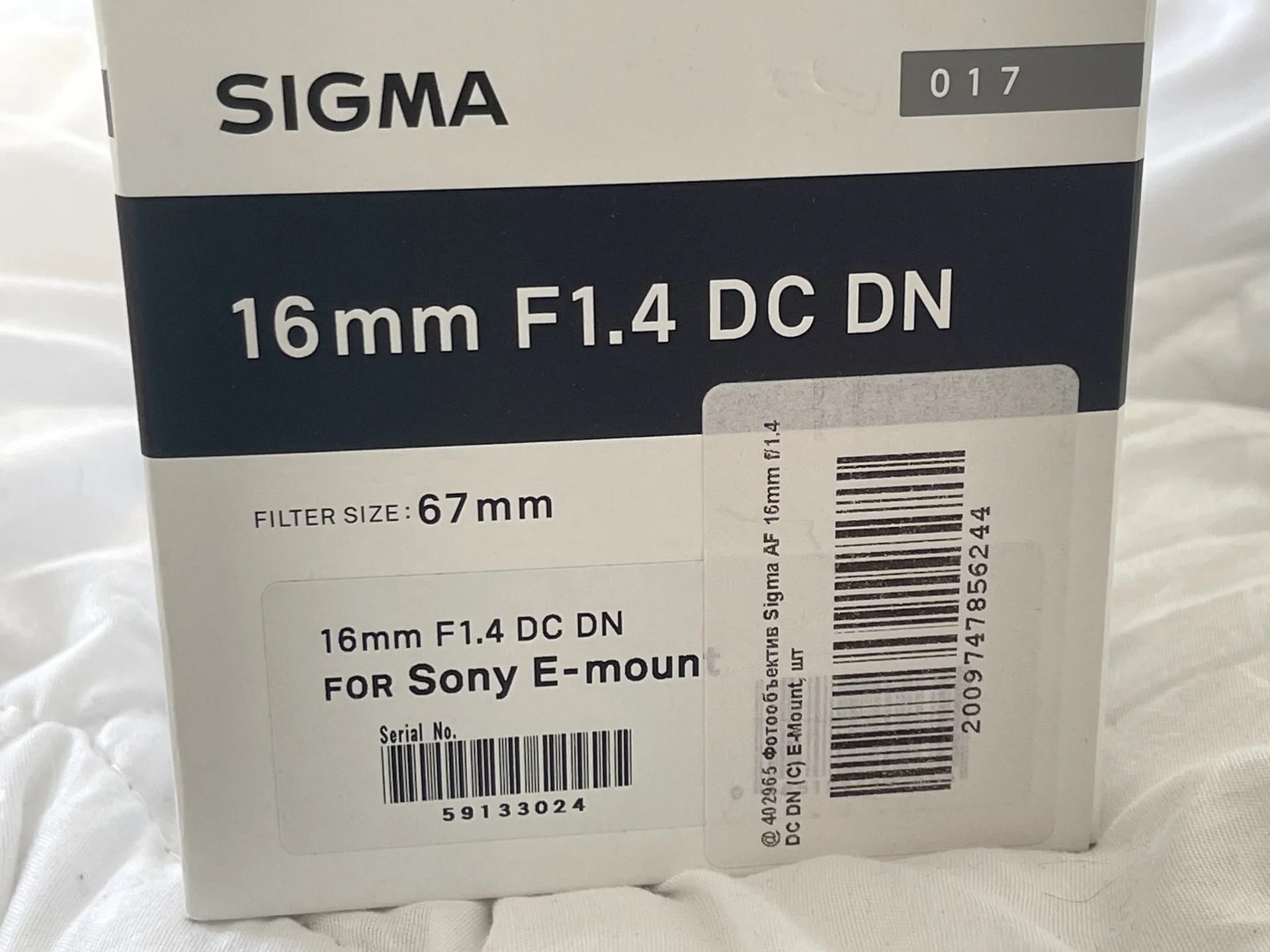 Объектив SIGMA 16мм F 1.4 DC DN - миниатюра 7
