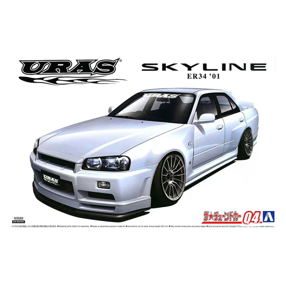 Сборная модель Nissan Skyline R34 Type-R URAS - изображение 1