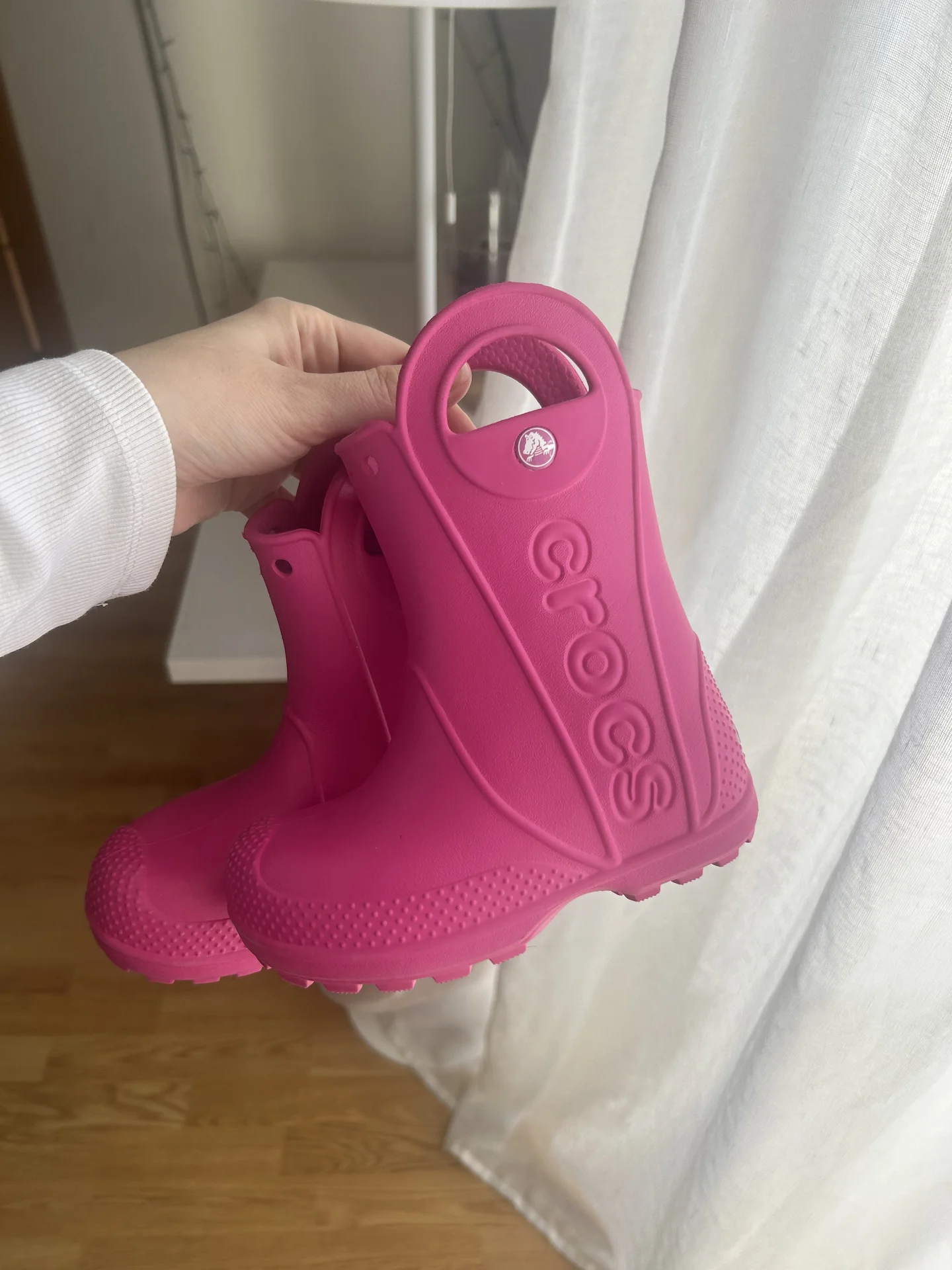 Сапоги резиновые для девочки CROCS 25 - изображение 1