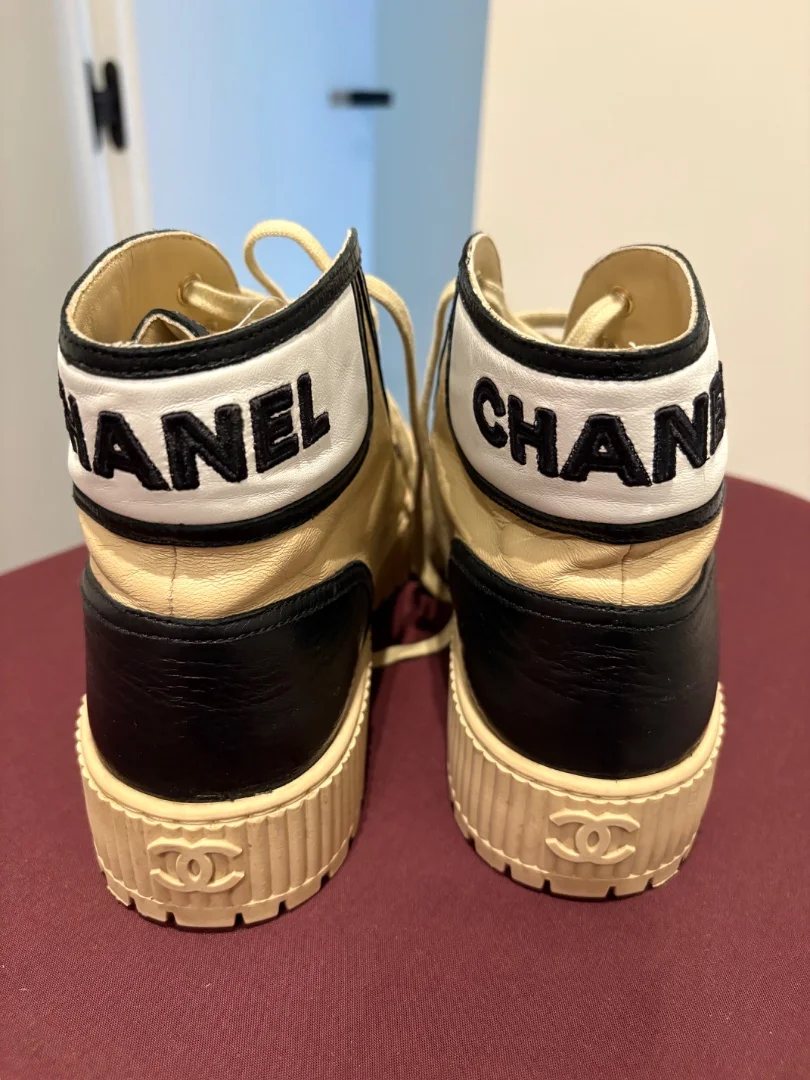CHANEL женские кроссовки оригинал - миниатюра 3