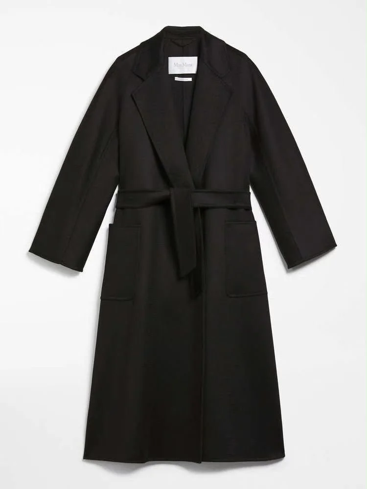 Новое пальто Max Mara, чёрное, размер 42 - изображение 1
