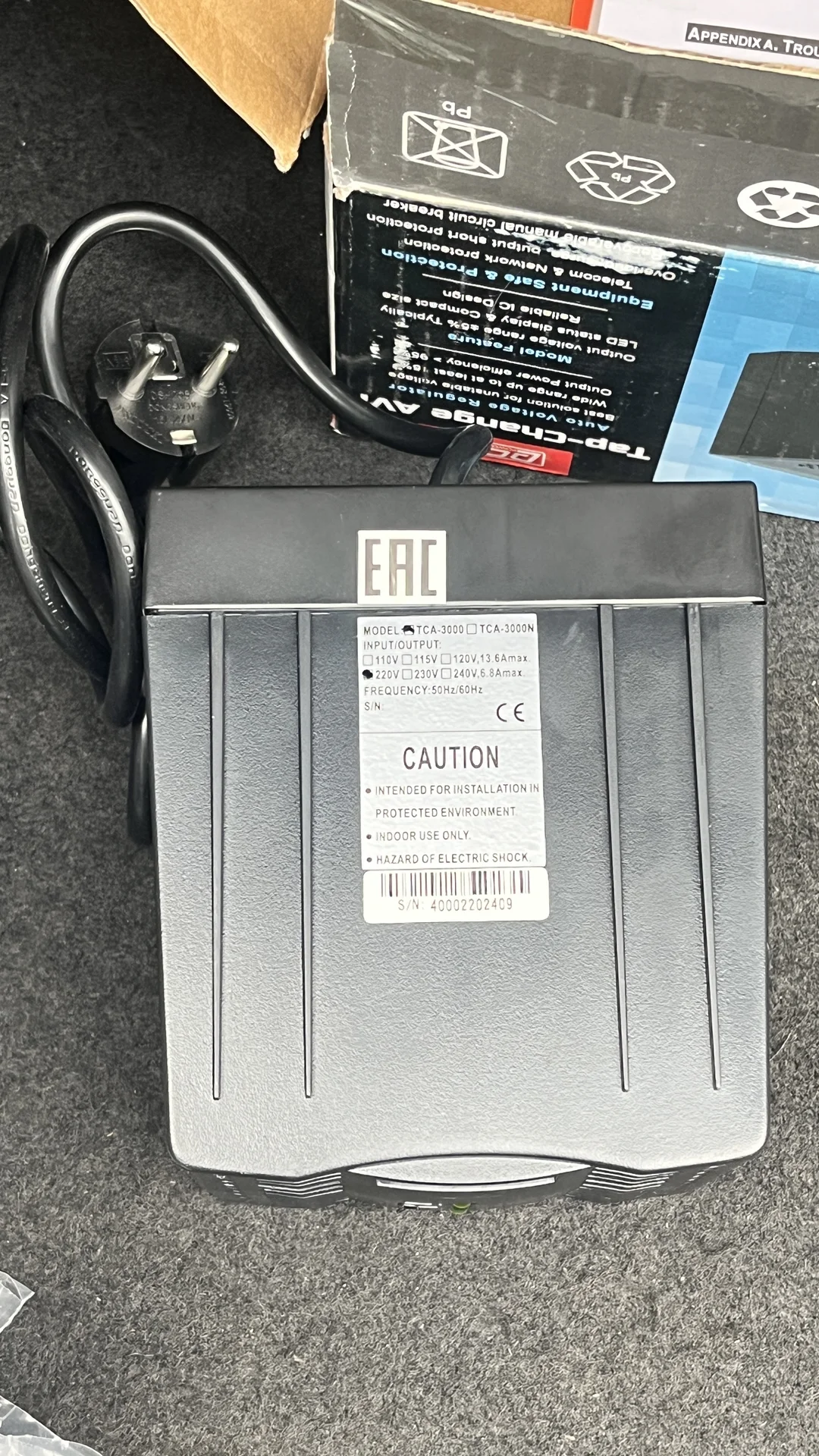 Стабилизатор TCA -3000 - миниатюра 2