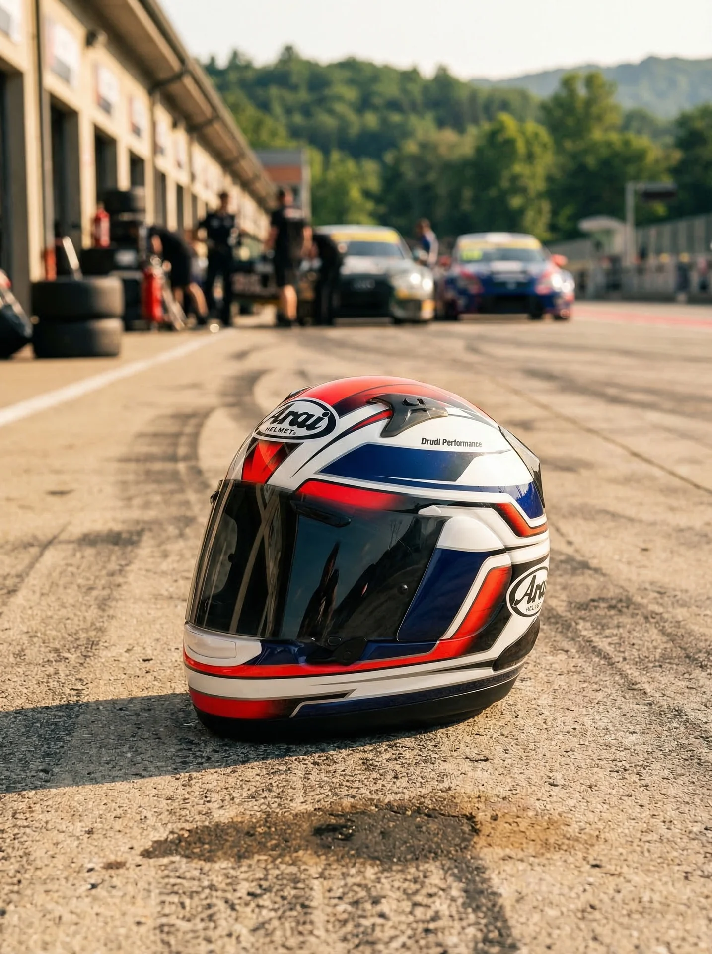 Мотошлем arai RX-Q Electrick Red size M - миниатюра 2