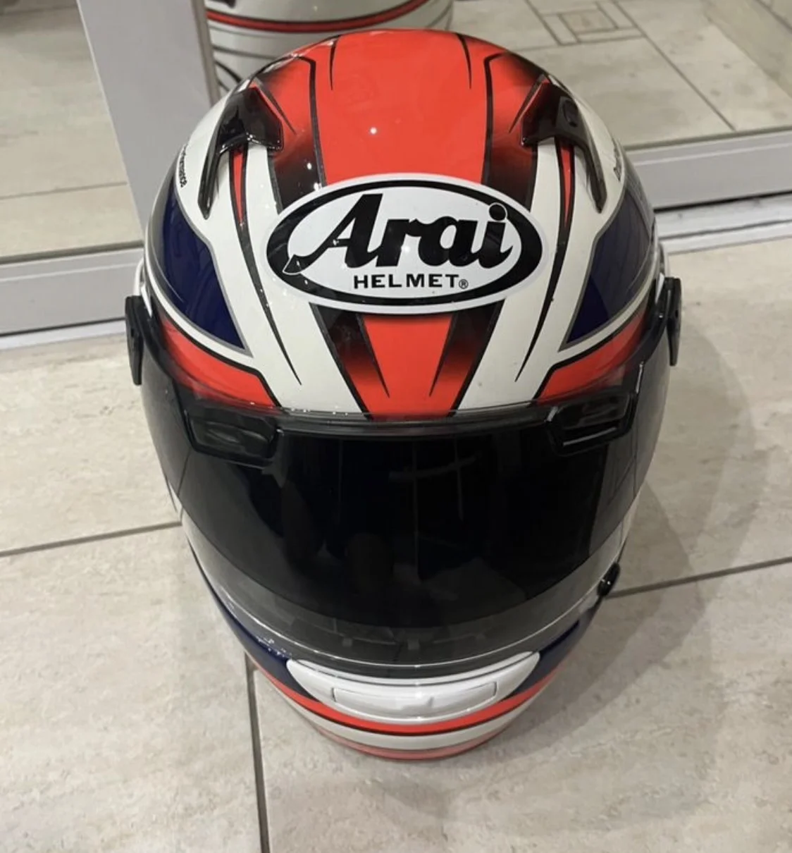 Мотошлем arai RX-Q Electrick Red size M - миниатюра 3