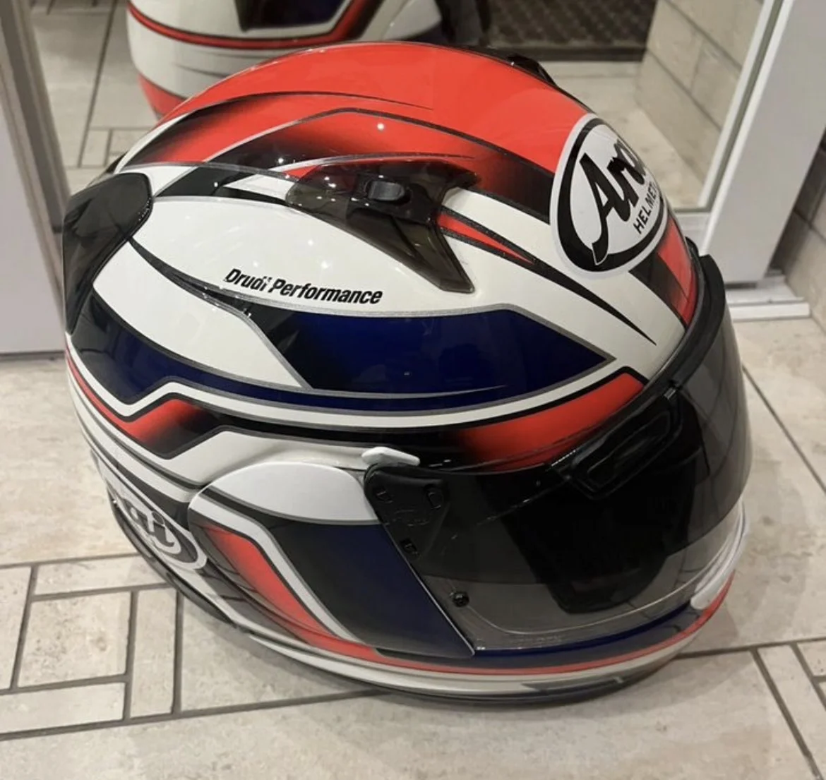 Мотошлем arai RX-Q Electrick Red size M - миниатюра 4