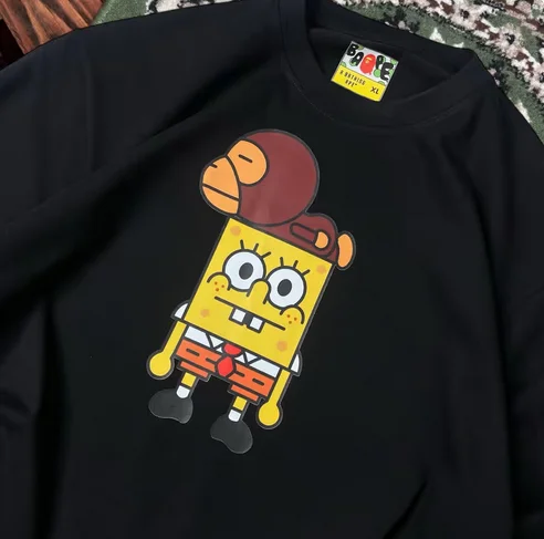Лонгслив Bap3 x Spongebob (Спанч Боб) — Хайповый - миниатюра 2