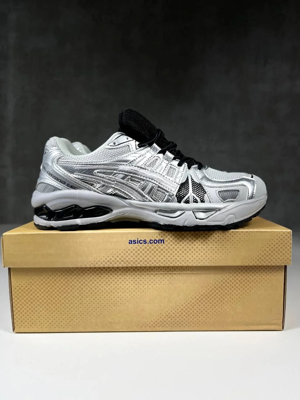 Кроссовки Asics Gel-Kayano (серебристые) - миниатюра 5