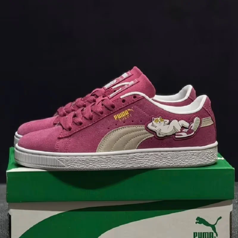 Женские замшевые кроссовки с принтом / Puma - миниатюра 6