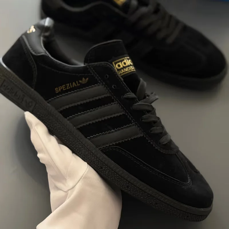 Мужские замшевые кроссовки Spezial / Черные - миниатюра 4