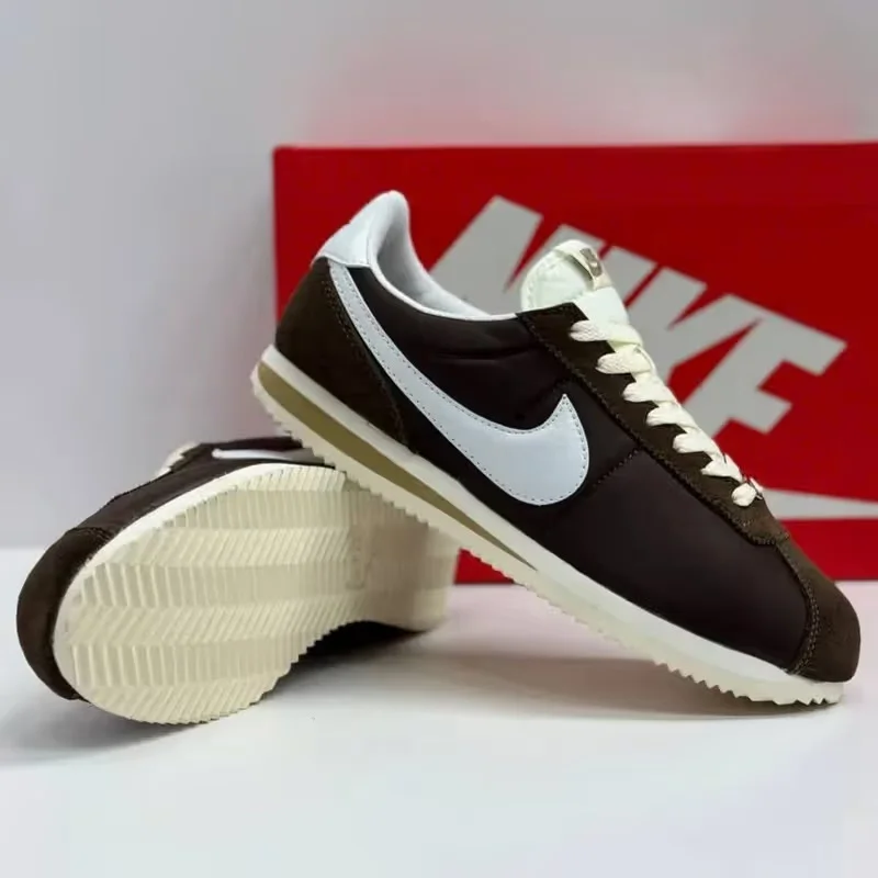 Мужские ретро кроссовки Cortez / Темно-коричневые - миниатюра 3