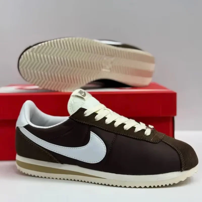 Мужские ретро кроссовки Cortez / Темно-коричневые - миниатюра 6