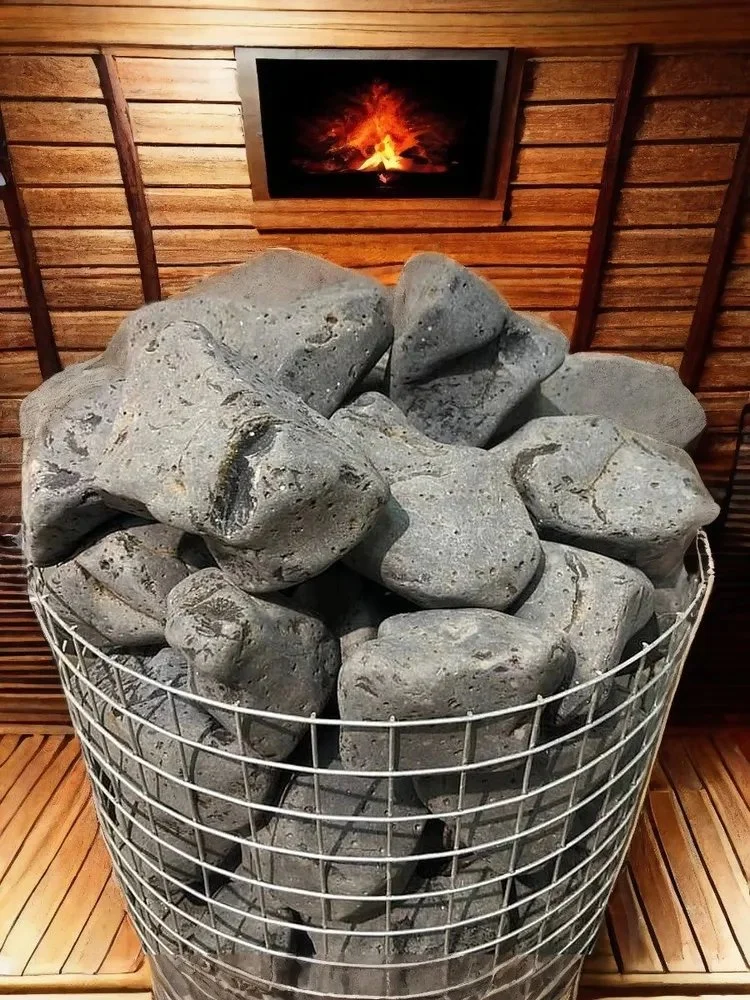 Банный камень базальт галтованный фр. 70-120 мм (Мытый)