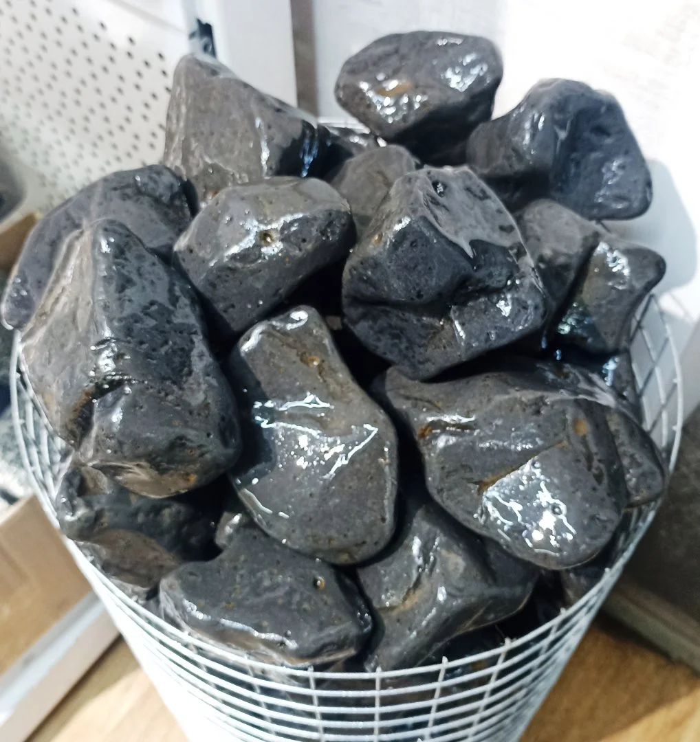 Банный камень базальт галтованный фр. 70-120 мм (Мытый) - миниатюра 2