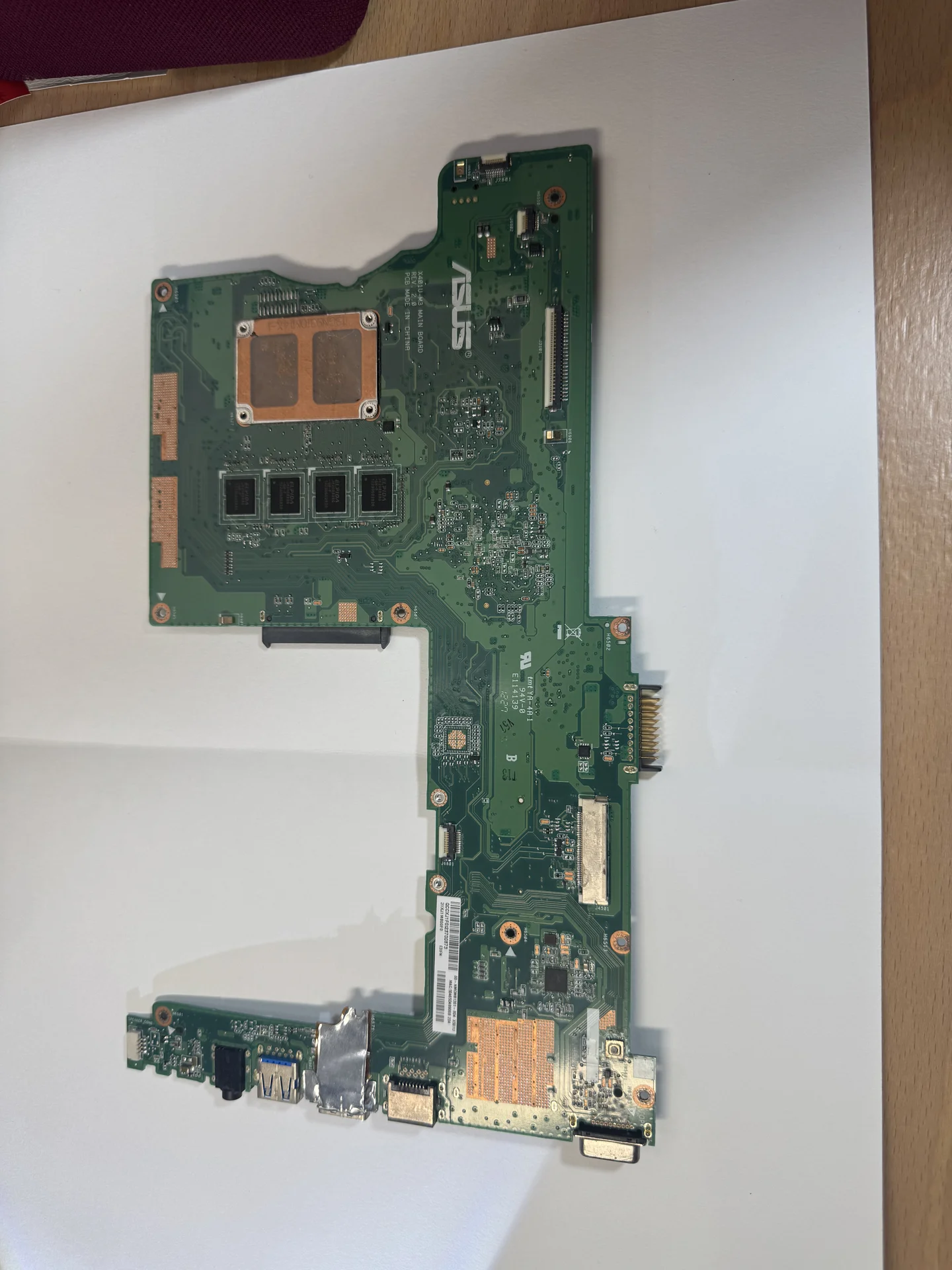 Материнская плата для ноутбука Asus x501u - изображение 1