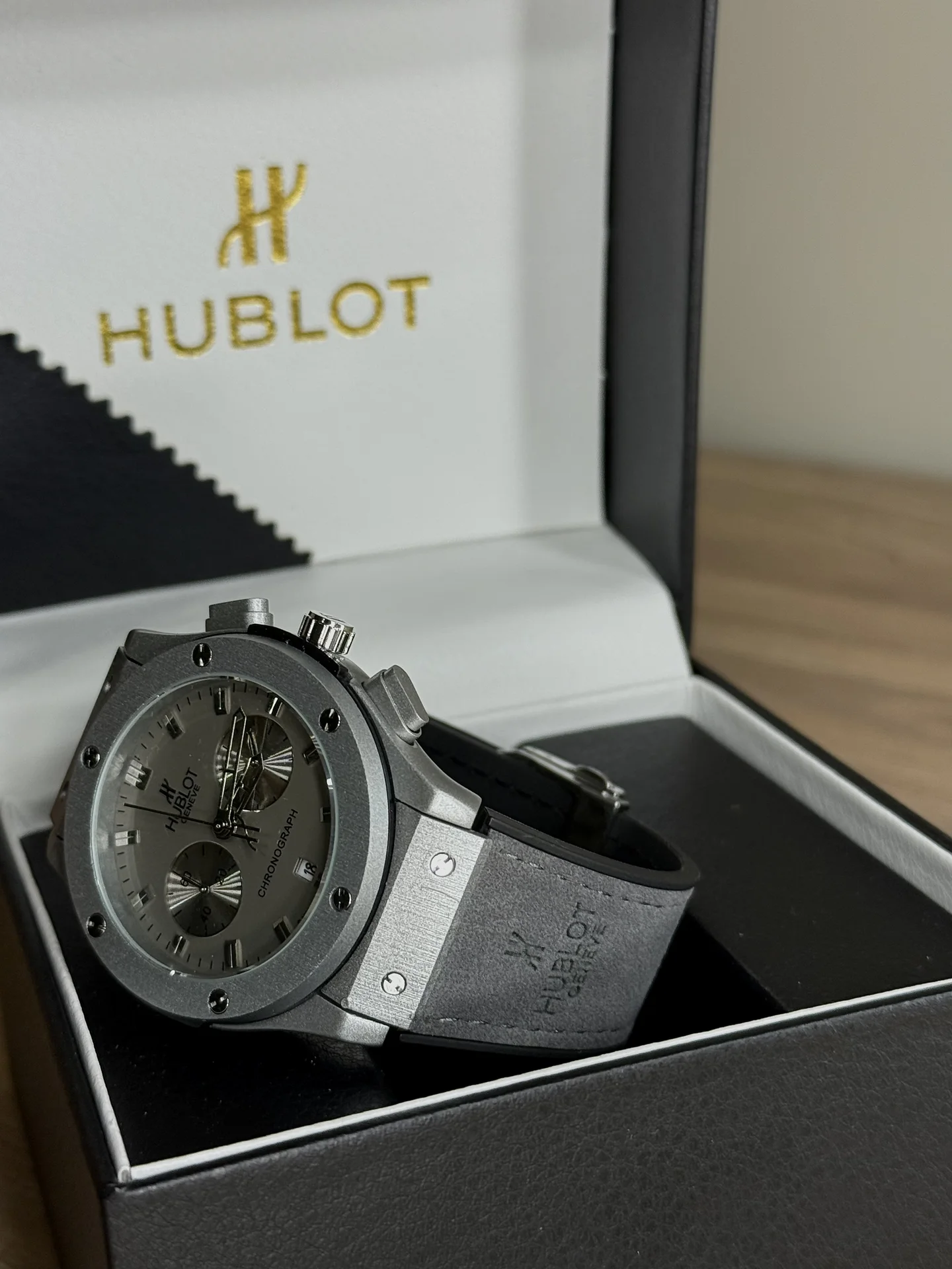 Часы мужские Hublot Chronograph Премиум - миниатюра 2