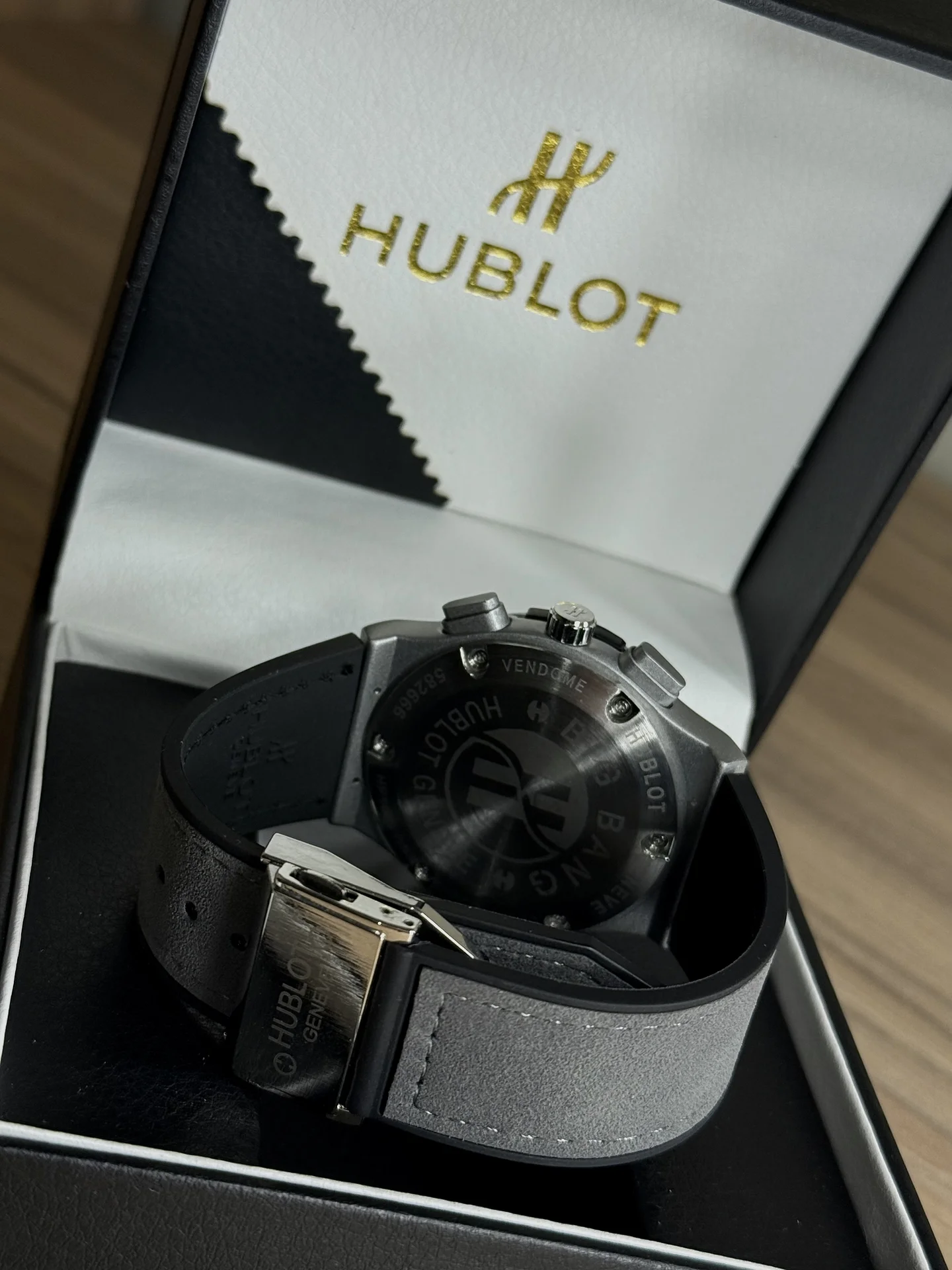 Часы мужские Hublot Chronograph Премиум - миниатюра 3