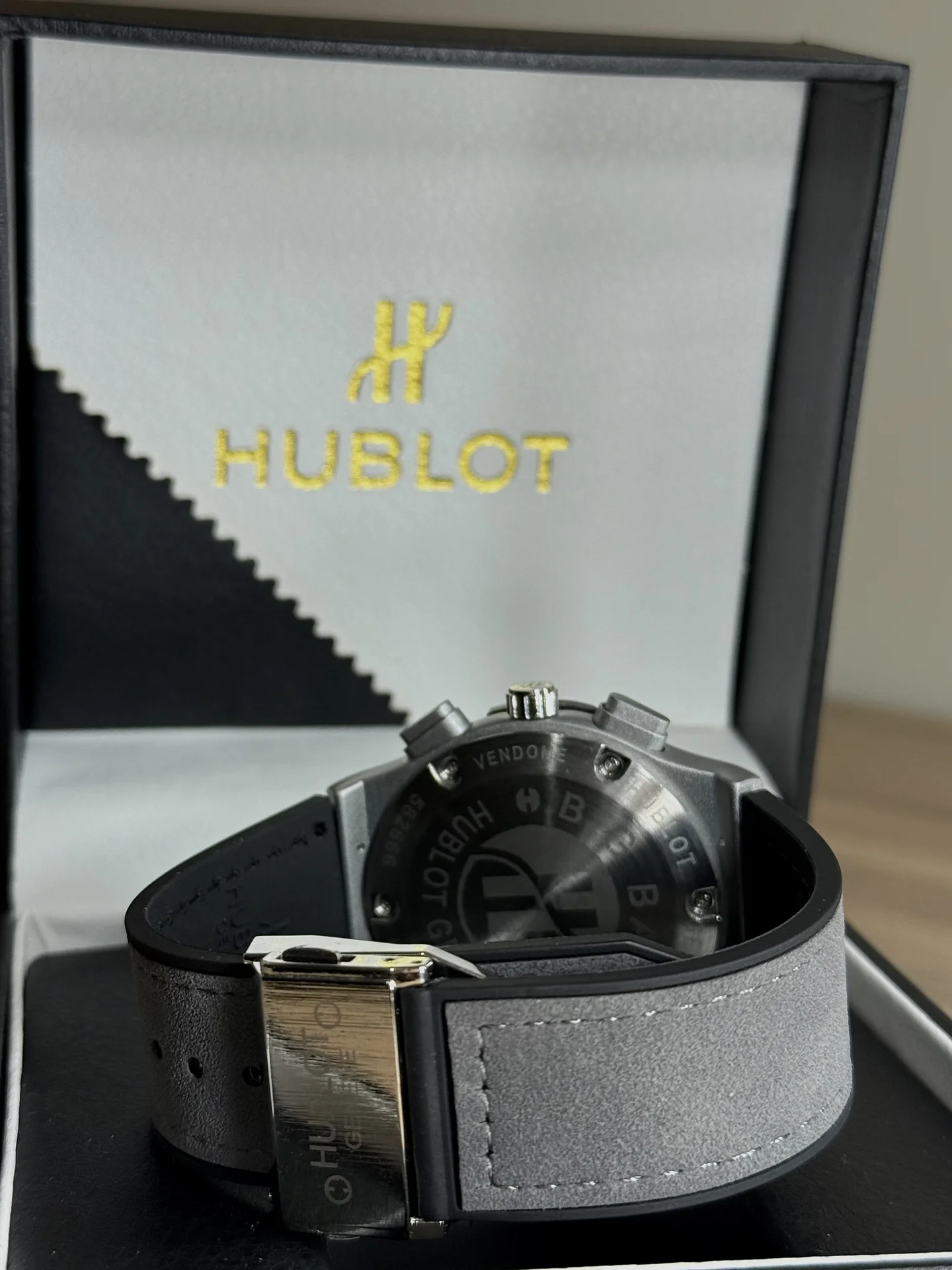 Часы мужские Hublot Chronograph Премиум - миниатюра 6
