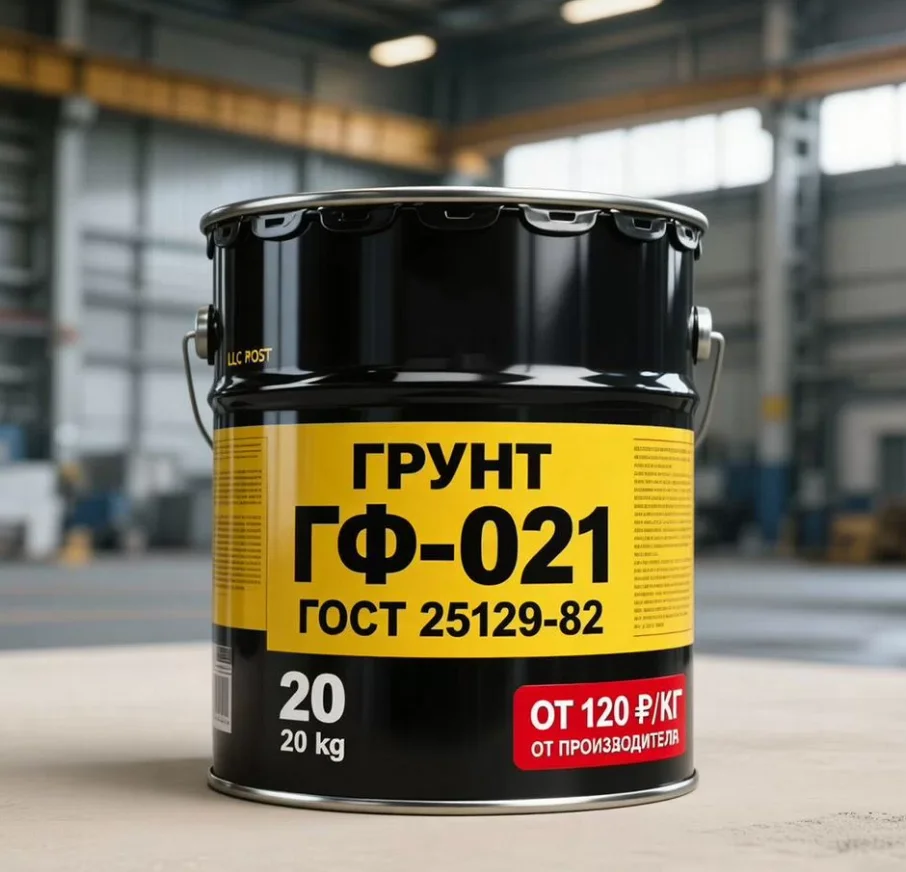 B2B ОПТ ОТ ПРОИЗВОДИТЕЛЯ ООО ПО «РОСТ» — Грунт ГФ-021 ГОСТ 25129-82 напрямую с завода - миниатюра 3