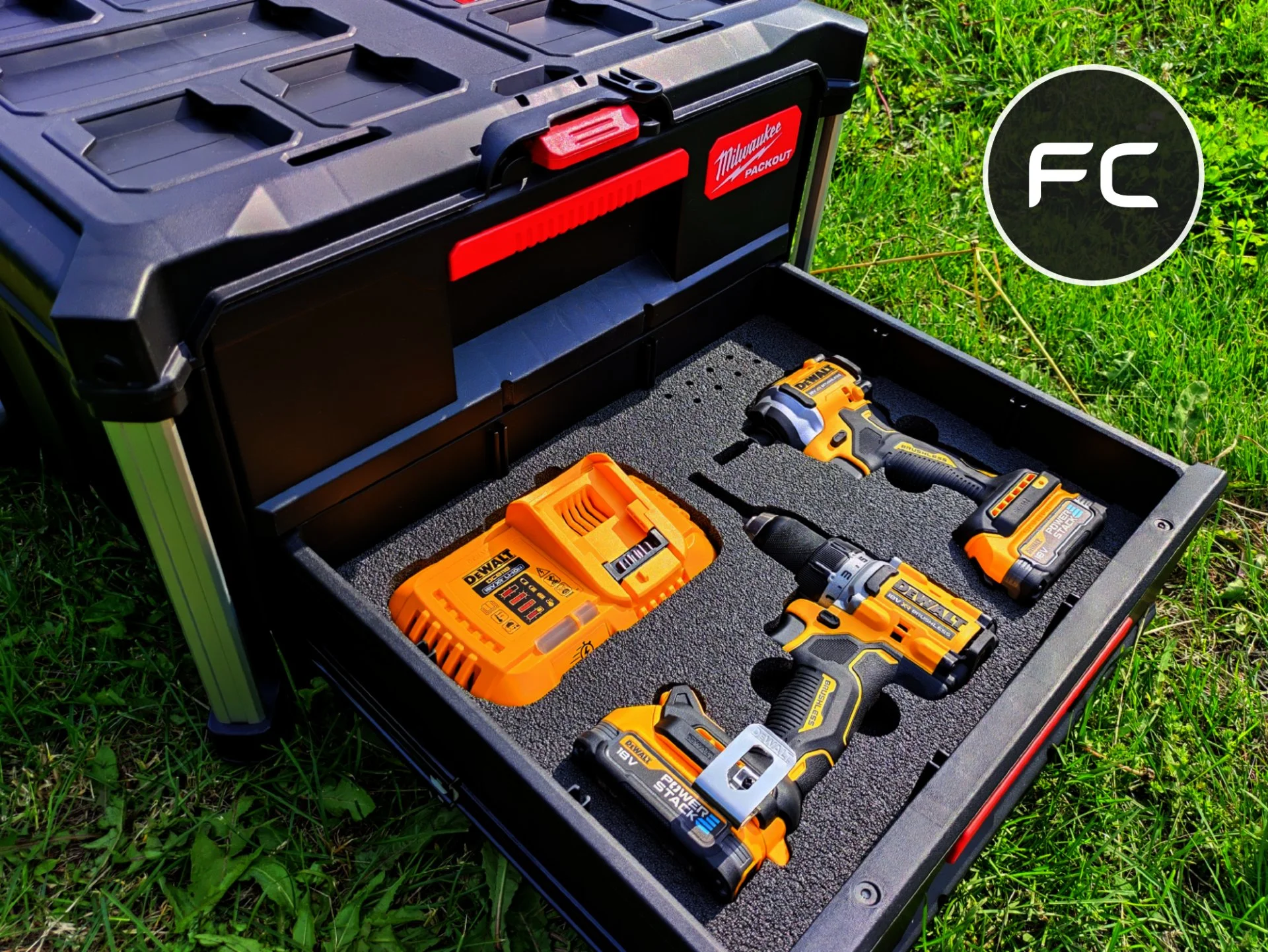 Ложементы для DeWALT 18/20V в ящики Milwaukee Packout - изображение 1