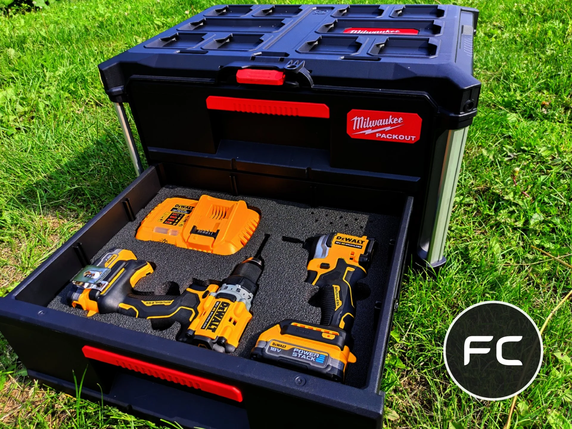 Ложементы для DeWALT 18/20V в ящики Milwaukee Packout - миниатюра 2
