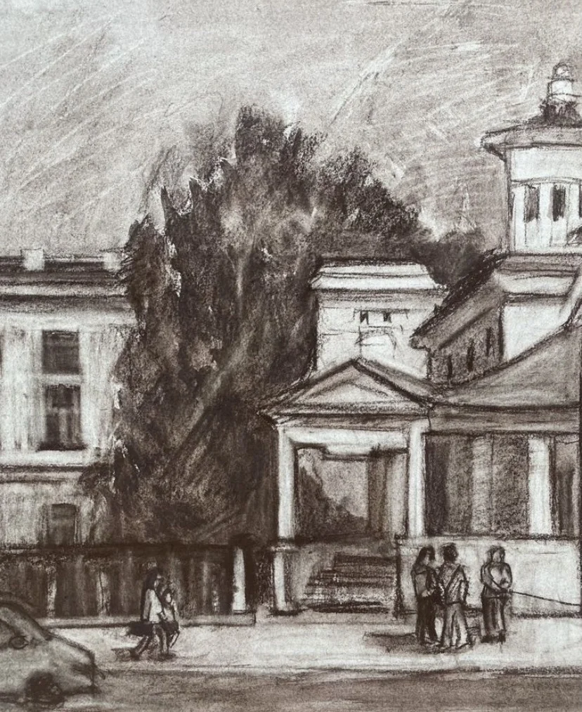 Картина графика Саратов СГМУ - миниатюра 2