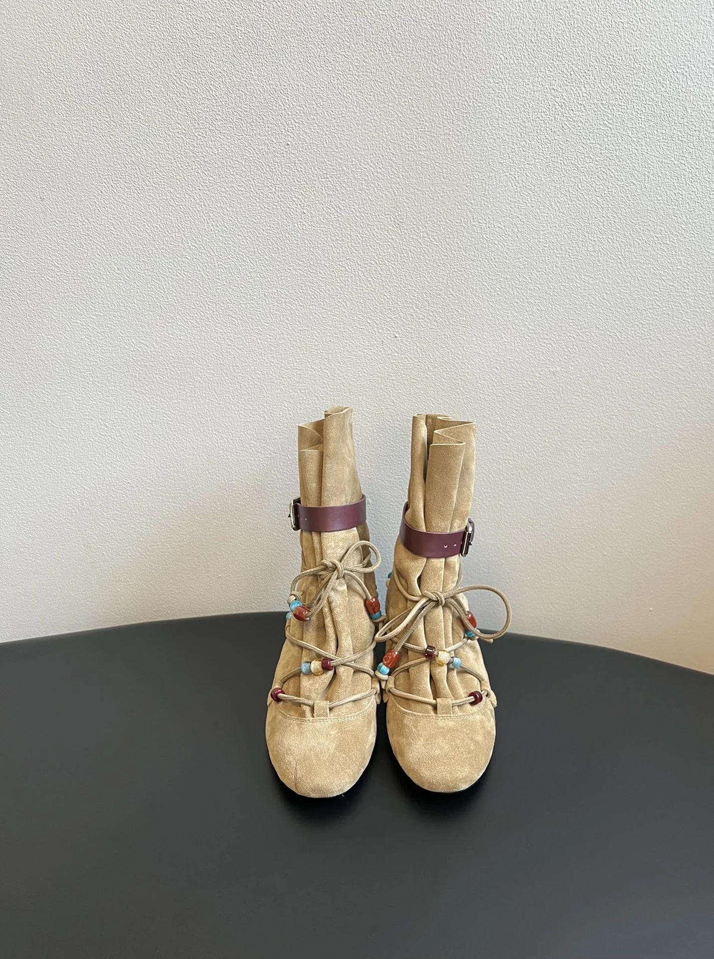 Замшевые ботильоны в стиле бохо (Isabel Marant) - миниатюра 10