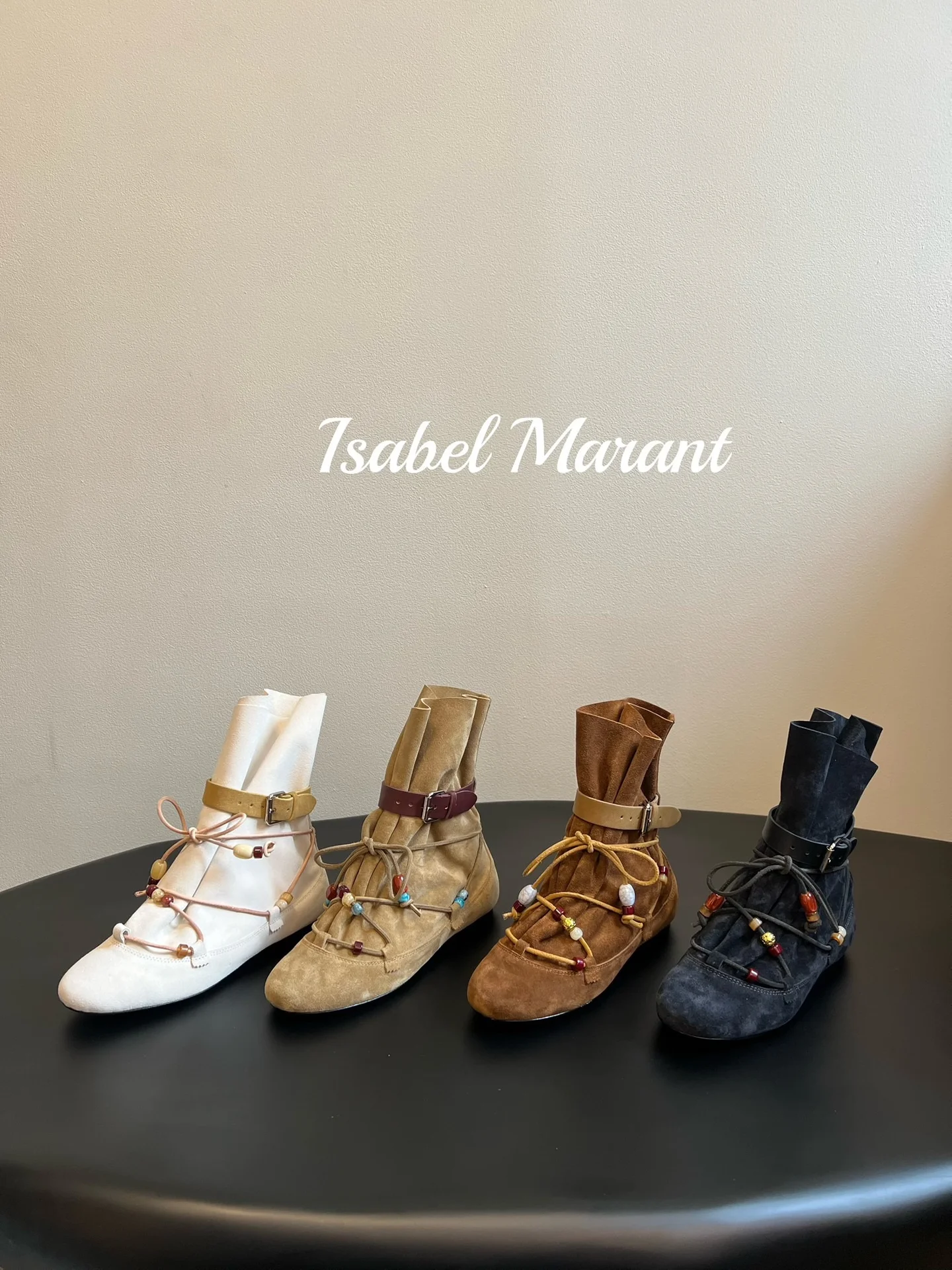 Замшевые ботильоны в стиле бохо (Isabel Marant) - миниатюра 15