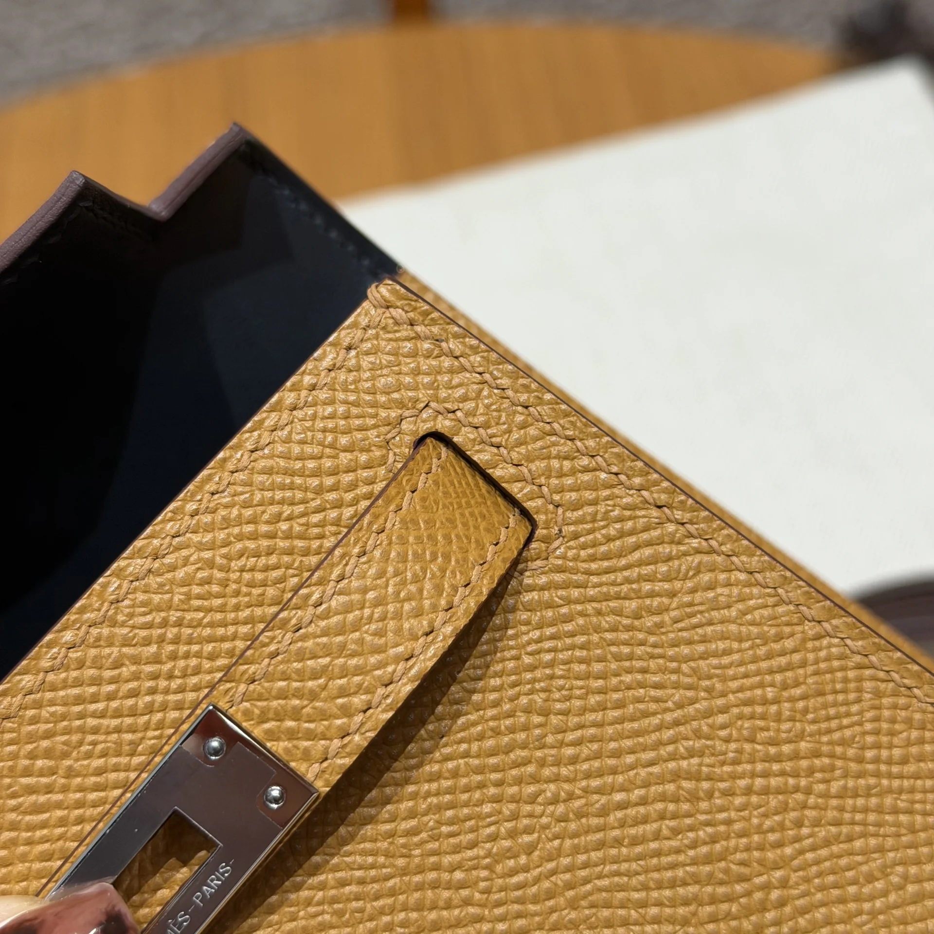 Сумка Hermès Mini Kelly 2 Etoupe & Sesame - миниатюра 8