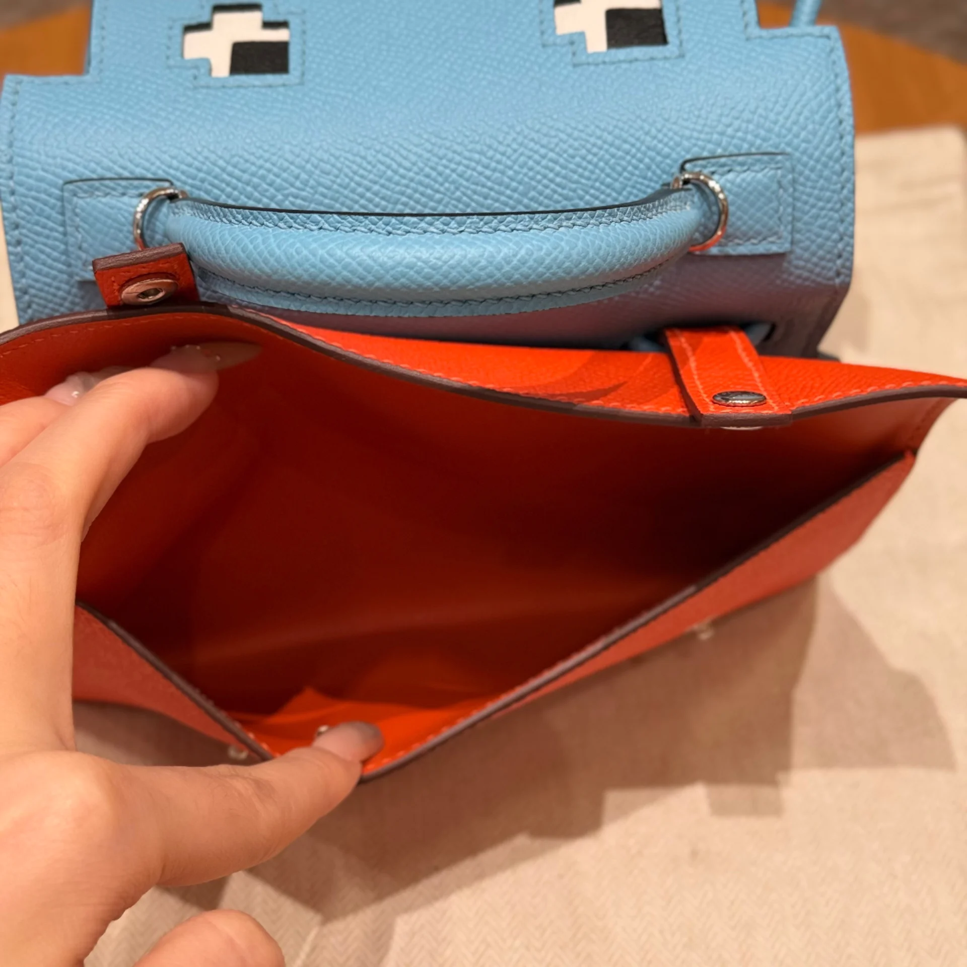 Сумка Hermès Kelly Doll Picto - миниатюра 12