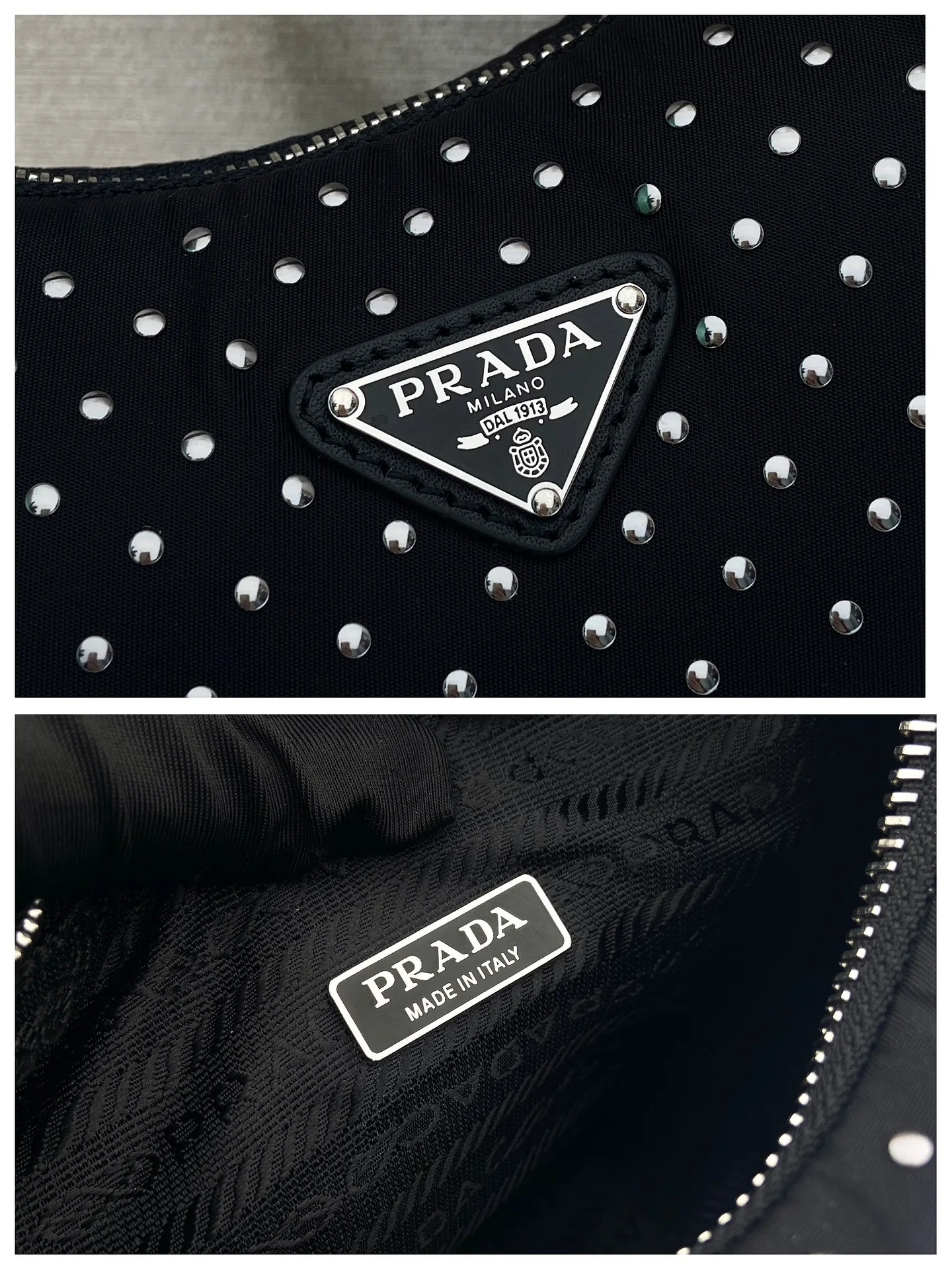 Сумка Prada Studded Re-Edition Tote Bag - миниатюра 10
