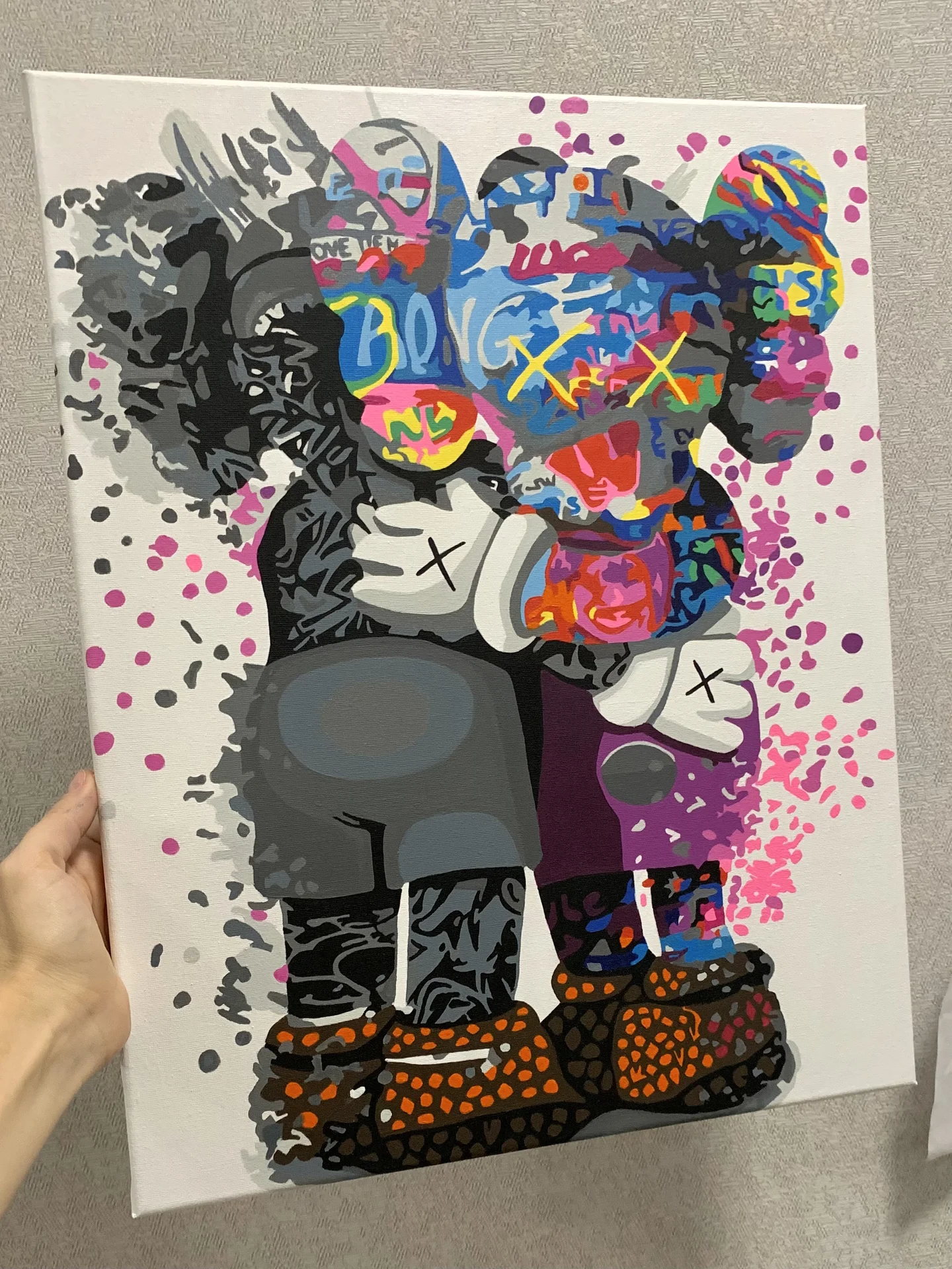 Картина интерьерная мишки BearBrick - миниатюра 2